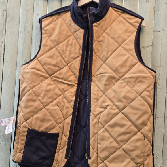 J.Crew Authentic Outerwear Quilted Vest – Men’s Small, Navy, - Picture 6 of 12